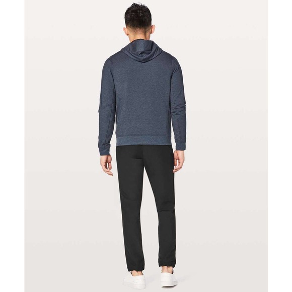 Lululemon City Sweat Full Zip Hoodie Heathered True Navy Blue size Large - Picture 7 of 8